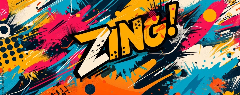 Abstract pop art background featuring Abstract pop art background featuring