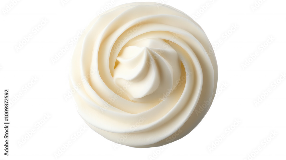 Creamy Swirl isolated on Transparent Background PNG
