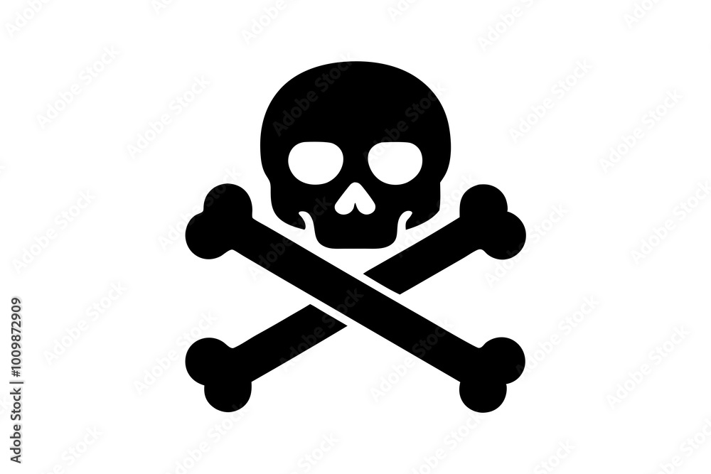 Skull and Bones vector icon. danger illustration sign. poison symbol or logo. Skull and Bones vector icon. danger illustration sign. poison symbol or logo.