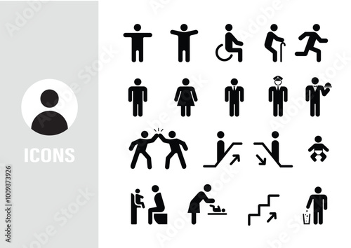 シンプルなアイコンセット