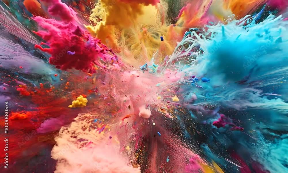 Abstract Colorful Explosion