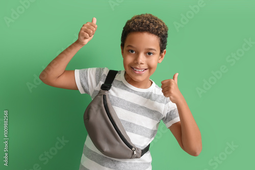 Happy little African-Americ...