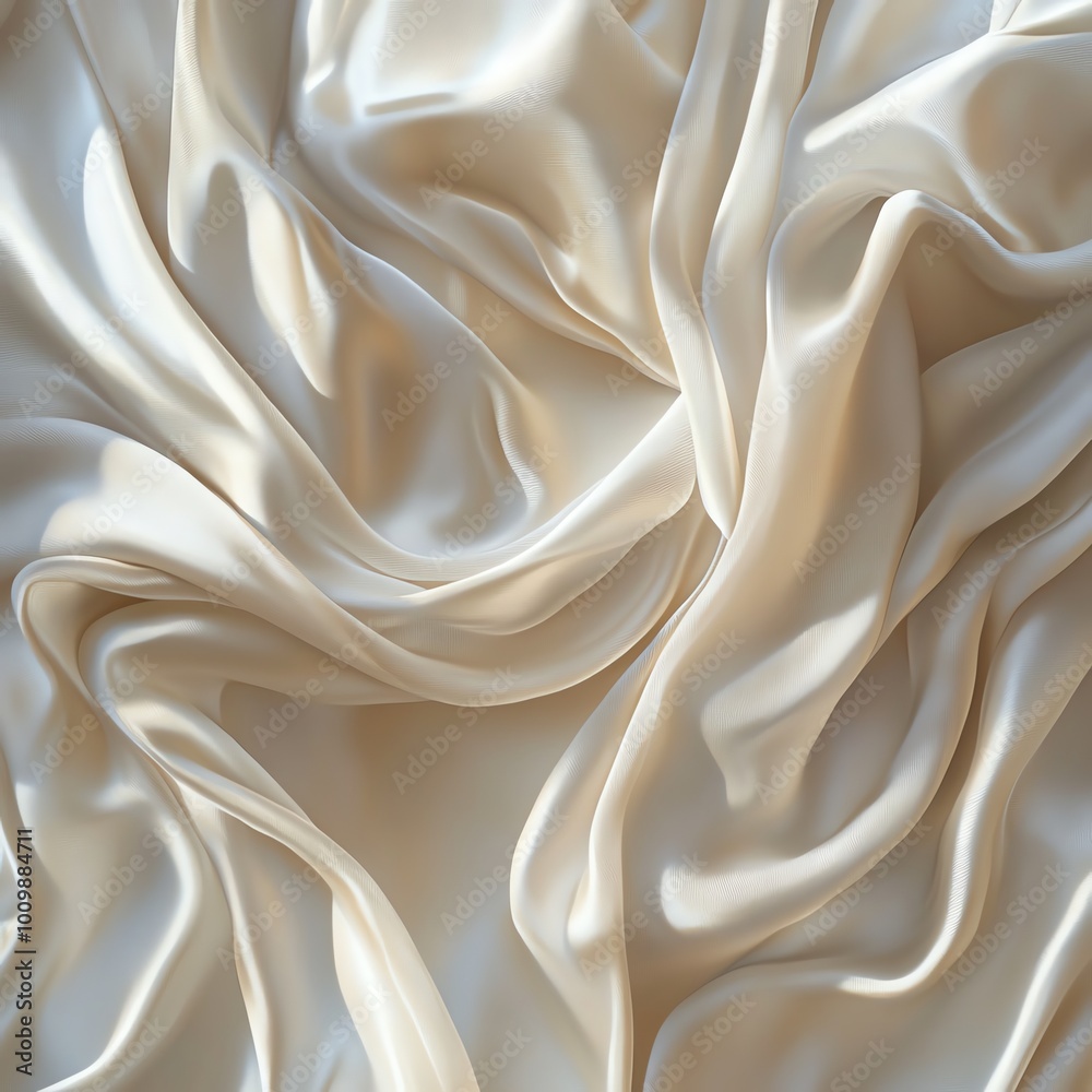 Obraz premium Ivory satin fabric texture background