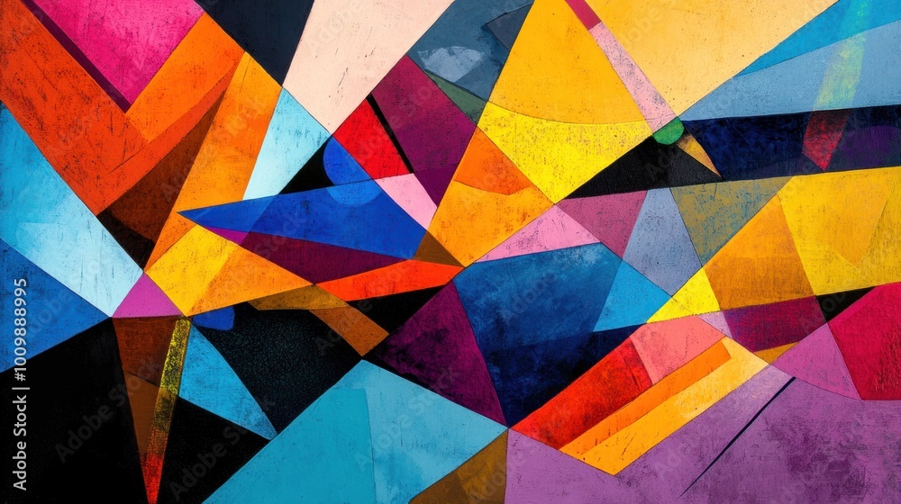 Abstract Geometric Art with Vibrant Colors Abstract Geometric Art with Vibrant Colors