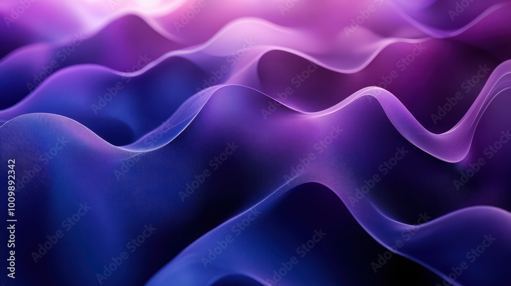 Obraz premium Gradient background transitioning from deep blue to purple for a smooth effect