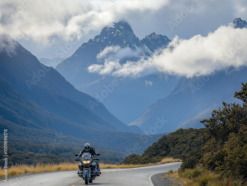 Scenic Superbike Ride: A Wide Shot of the Open Road