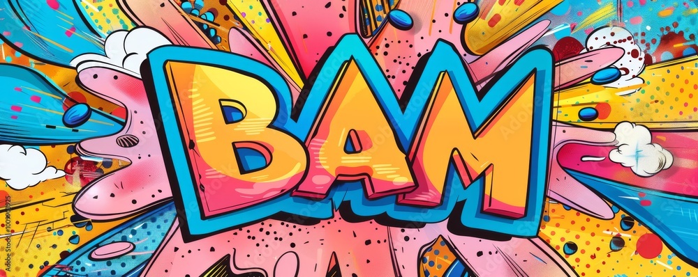 Colorful pop art background with Colorful pop art background with