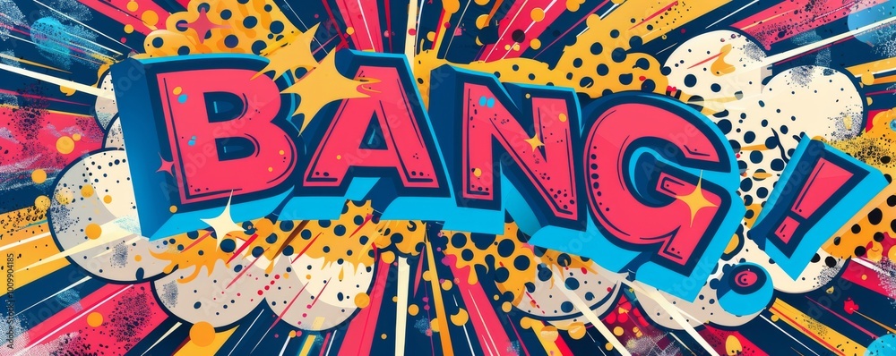 Abstract pop art background featuring Abstract pop art background featuring