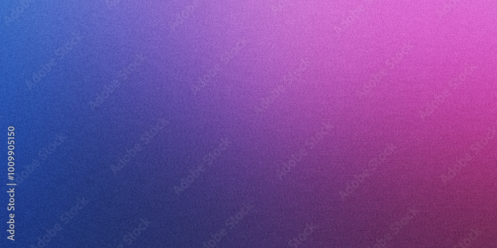 Grainy gradient background of purple, blue and pink colors. Noise texture. abstract purple blue pink gradient. background design. colorful background with space for design