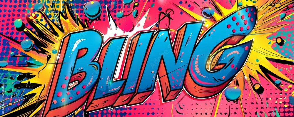 Obraz premium Energetic pop art background with 