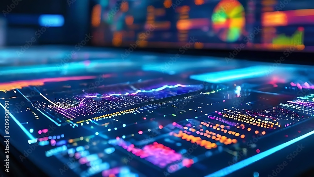 Abstract Colorful Neon Lights Data Visualization Abstract Colorful Neon Lights Data Visualization
