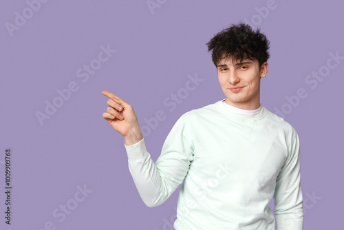 Handsome young man in styli...