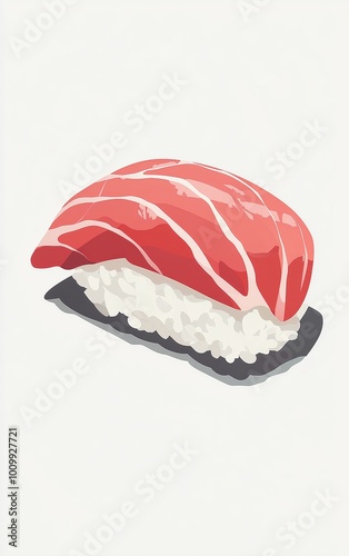 Digital Sushi Art: Tuna Nigiri photo