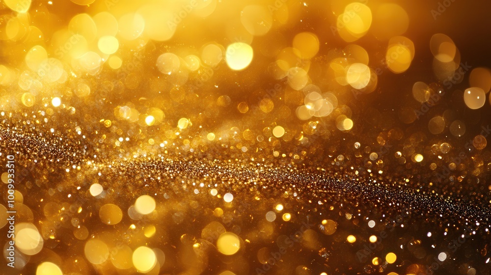 A gold and silver glittery background with many small circles A gold and silver glittery background with many small circles