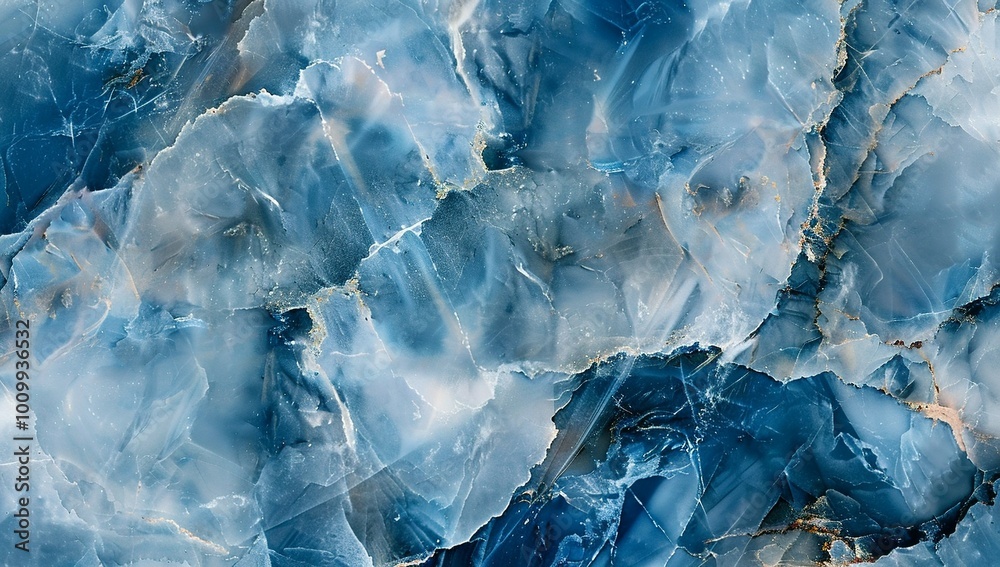 Obraz premium Abstract blue marble background with natural patterns and textures,...