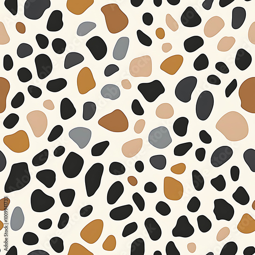 Colorful Organic Spots Repeating Pattern