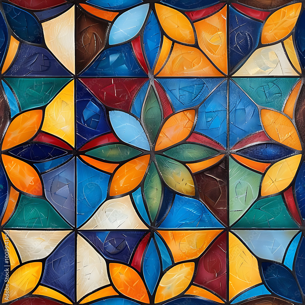 Kurdish Folk Art Seamless Tile Kurdish Folk Art Seamless Tile