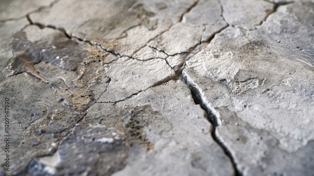 Cracked Arid Rock Surface with Weathered Textured Geology Background Cracked Arid Rock Surface with Weathered Textured Geology Background