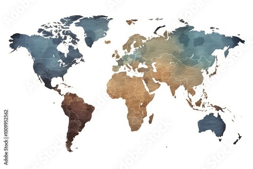 Fototapeta Naklejka Na Ścianę i Meble -  World map backgrounds world old.