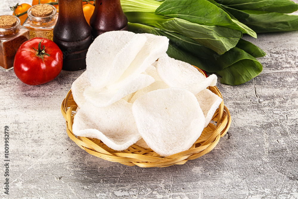 Viietnamese crab chips for snack Viietnamese crab chips for snack