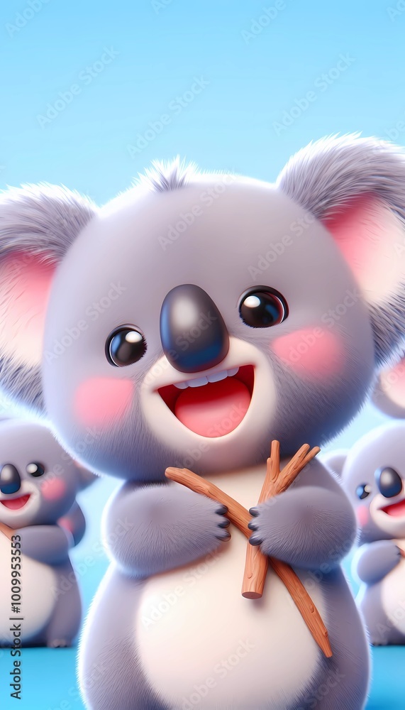 3D lustiger Koala 3D lustiger Koala