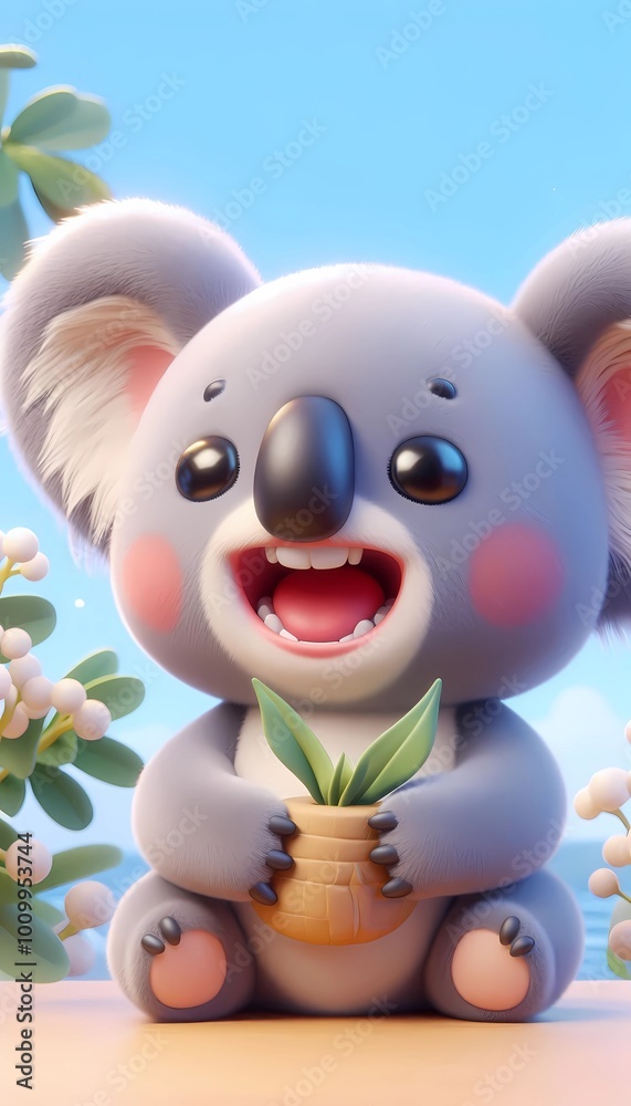 3D lustiger Koala 3D lustiger Koala