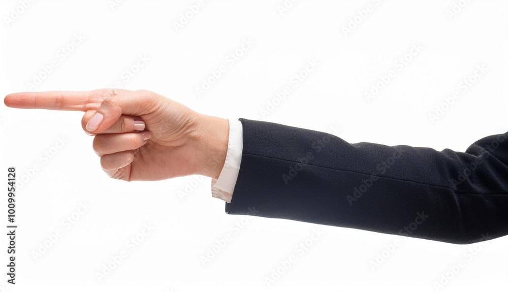 hand pointing with thumb up isolated in white background hand pointing with thumb up isolated in white background
