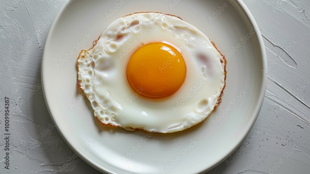 fried egg on a plate