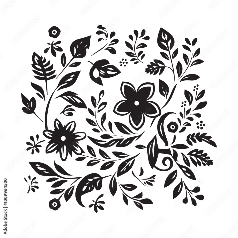 Fototapeta premium lily of the valley, flower, floral, nature, vector, illustration, leaf, pattern, flowers, plant, design, decoration, spring, art, ornament, summer, blossom, bouquet, element, flora, card, beauty, wall