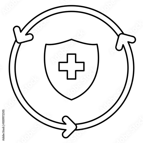 Regenerative medicine icon, Health care