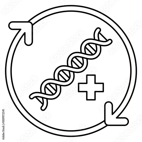 Regenerative medicine icon, Health care