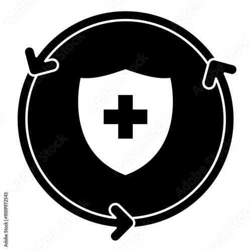 Regenerative medicine icon, Health care