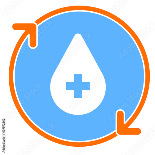 Regenerative medicine icon, Health care