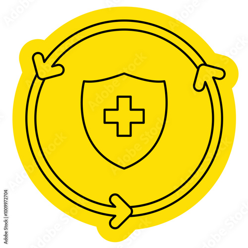 Regenerative medicine icon, Health care