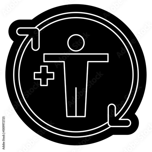 Regenerative medicine icon, Health care