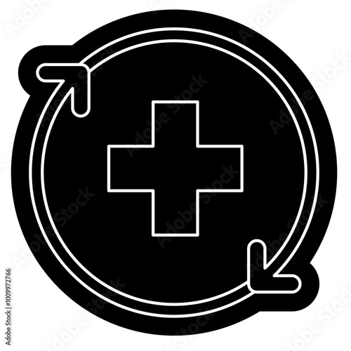 Regenerative medicine icon, Health care