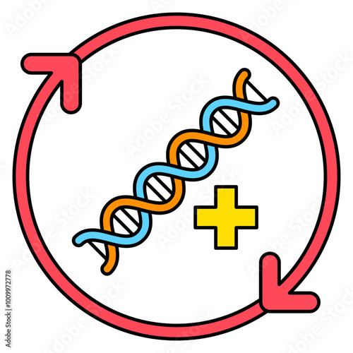 Regenerative medicine icon, Health care