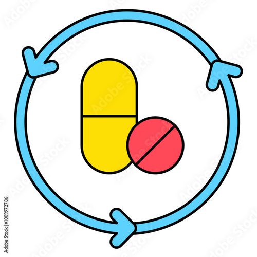 Regenerative medicine icon, Health care