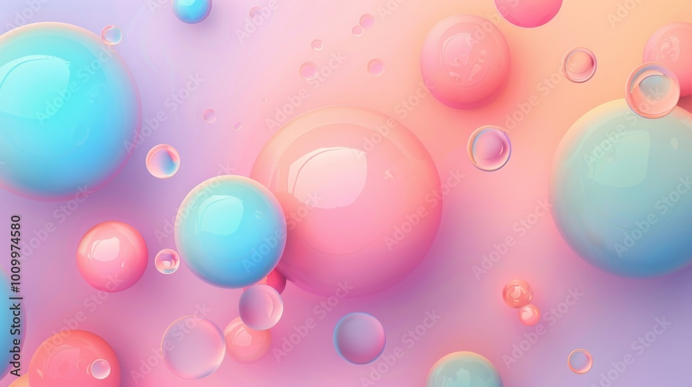 Soft pastel-colored spheres floating amid a dreamy background, creating an ethereal atmosphere that conveys serenity, dreams, and gentle abstract artistic expression. Soft pastel-colored spheres floating amid a dreamy background, creating an ethereal atmosphere that conveys serenity, dreams, and gentle abstract artistic expression.