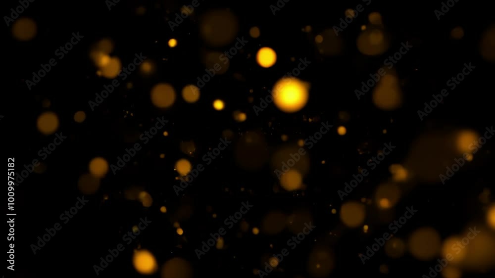 Abstract Golden Bokeh Lights on Dark Background for Elegant Wallpaper Design Abstract Golden Bokeh Lights on Dark Background for Elegant Wallpaper Design