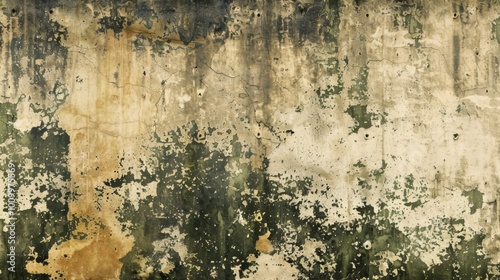 This image captures a rustic wall with peeling paint and a distressed texture, evoking a sense of history and character, ideal for backgrounds or artistic projects.
