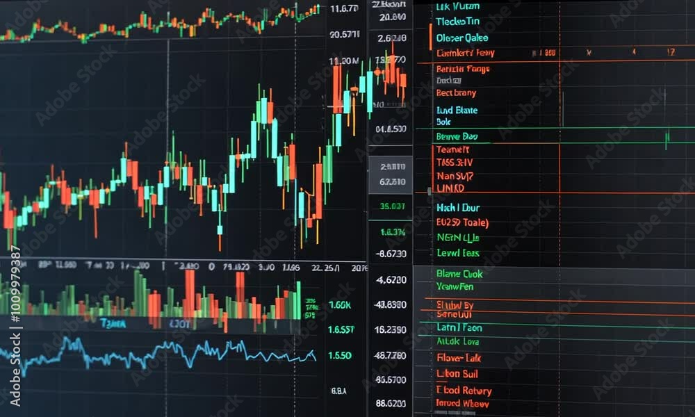Very realistic and high resolution financial stock market charts Very realistic and high resolution financial stock market charts