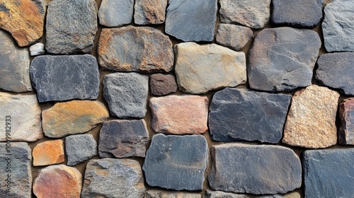 A close-up of a stone wall with different shades of brown. This image is perfect for adding a natural and rustic look to your designs.