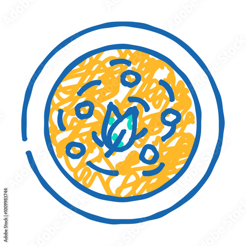 tom kha gai thai cuisine doodle icon sketch vector. tom kha gai thai cuisine sign. isolated symbol illustration