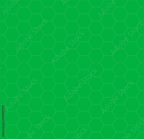 VR HUD futuristic chromakey screen hexagons grid. Hexagonal head up display chroma key seamless pattern. Digital UI cyber interface mesh. GUI hi tech hex green backdrop. FUI Sci Fi honeycomb texture