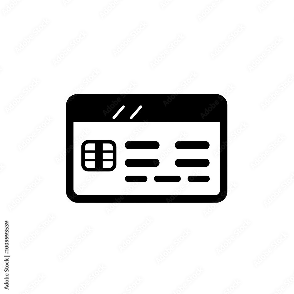 Credit Card Icon, Minimal Simple Logo Credit Card Icon, Minimal Simple Logo