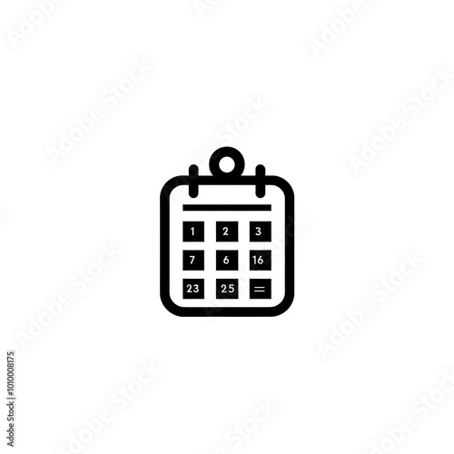 Calendar Icon, Minimal Simple Logo