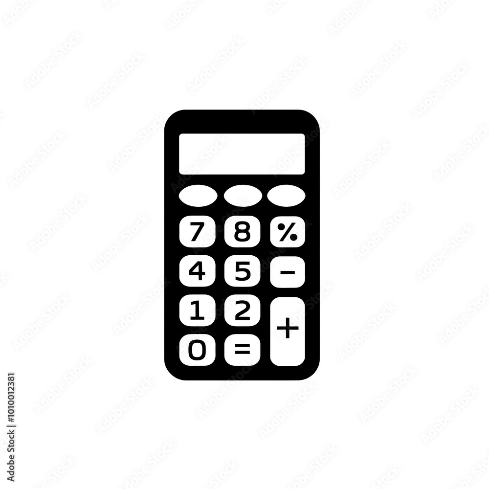 Calculator Icon, Minimal Simple Logo Calculator Icon, Minimal Simple Logo