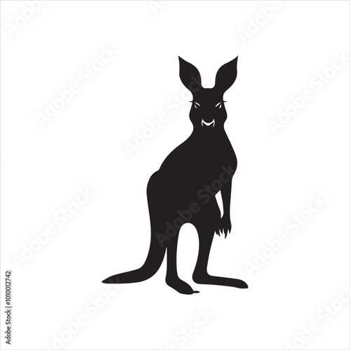 kangaroo illustration,animal, cartoon, vector, illustration, donkey, mammal