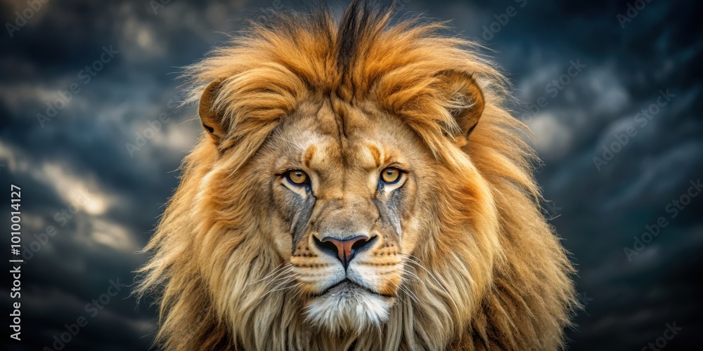 Lion with fierce golden fur and angry expression, lion, golden, fierce, angry, face, massive, wild, animal, predator Lion with fierce golden fur and angry expression, lion, golden, fierce, angry, face, massive, wild, animal, predator